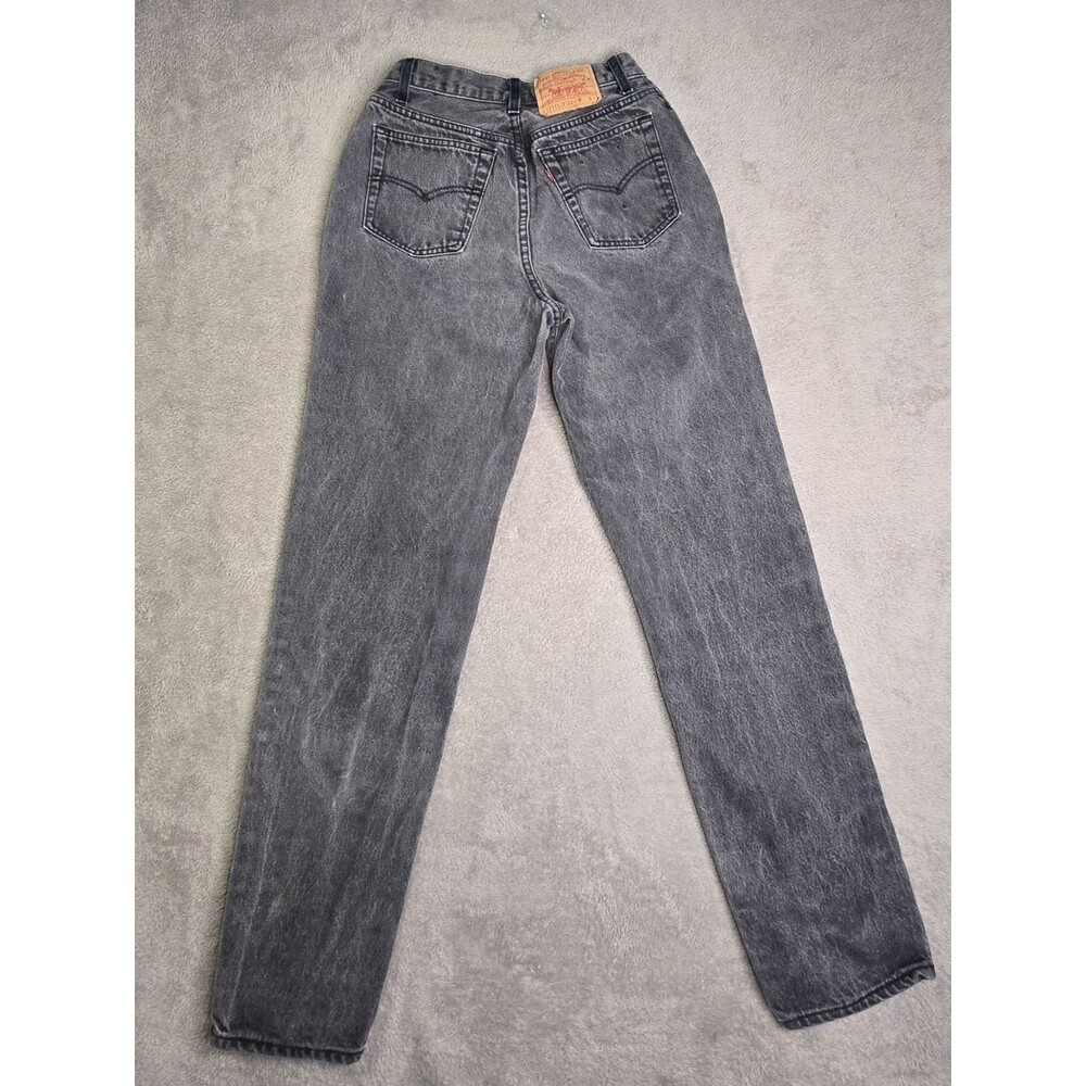 Levi's Vintage 501 Jeans 17501 Size 11 Black High Rise Waist Cotton Made in USA